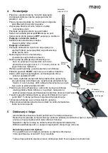 Preview for 47 page of MATO Lube Shuttle 249732 Operating Instructions Manual