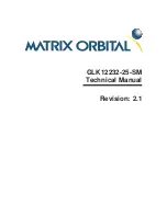 Предварительный просмотр 2 страницы Matrix Orbital GLK12232-25-SM Technical Manual