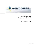 Preview for 1 page of Matrix Orbital LK204-24-USB Manual