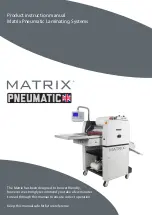 Preview for 1 page of MATRIX PNEUMATIC MX-370P Product Instruction Manual