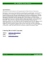 Preview for 2 page of Matrix Switch Corporation MSC-2HD0832L Product Manual