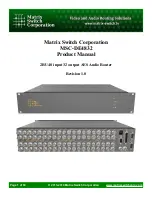 Matrix Switch Corporation MSC-DE4832 Product Manual preview