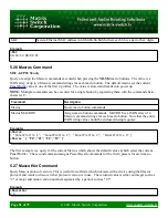 Предварительный просмотр 51 страницы Matrix Switch Corporation MSC-GCP2U32 Product Manual