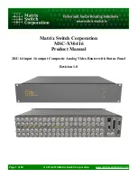 Предварительный просмотр 1 страницы Matrix Switch Corporation MSC-XV6416 Product Manual