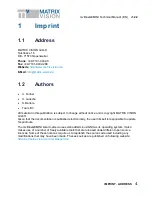 Предварительный просмотр 5 страницы Matrix Vision mvBlueGEMINI Technical Manual