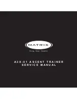 Matrix A3x-01 Ascent Trainer Service Manual preview