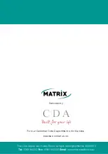 Preview for 16 page of Matrix CHF611 Manual For Installation, Use And Maintenance