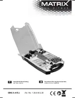 Предварительный просмотр 1 страницы Matrix CMG 3.6V Li Operating Instructions Manual