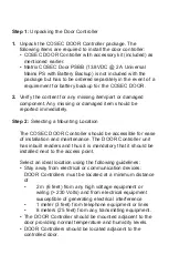 Preview for 8 page of Matrix Cosec Door Quick Start Manual