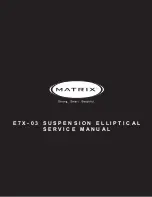 Предварительный просмотр 1 страницы Matrix E 7 X - 0 3 Service Manual