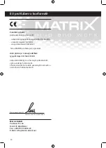 Preview for 50 page of Matrix EH 1600/1000-1 Instructions Manual