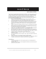 Preview for 8 page of Matrix IC-MXIC3B-01 Manual