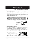 Preview for 12 page of Matrix IC-MXIC3B-01 Manual