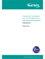 Matrix MHG101 Installation, Use And Maintenance Manual preview