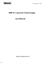 Предварительный просмотр 1 страницы Matrix MPS-H-1 Series User Manual