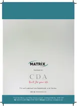 Preview for 32 page of Matrix MR111SS Manual For Installation, Use And Maintenance