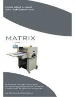 Matrix MX-530 Product Instruction Manual preview