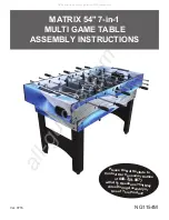 Matrix NG1154M Assembly Instructions Manual preview