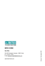 Preview for 24 page of Matrix SETU VG Series Quick Start Manual