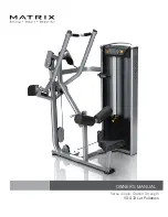 Matrix VS-S33 Lat Pulldown Owner'S Manual предпросмотр