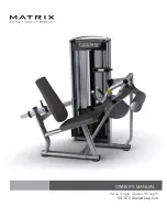 Matrix VS-S72 Seated Leg Curl Owner'S Manual preview