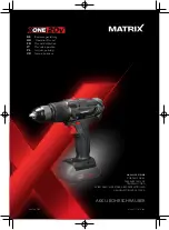 Matrix X-ONE AKN-H 20 Operation Manual preview