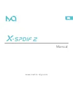 Предварительный просмотр 1 страницы Matrix X-spdif 2 Manual