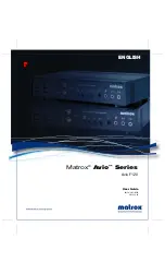 Preview for 1 page of Matrox Avio F120 User Manual