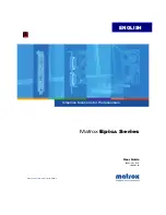 Предварительный просмотр 1 страницы Matrox EpicA Series User Manual