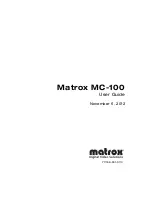 Matrox MC-100 User Manual preview