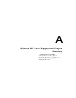 Предварительный просмотр 33 страницы Matrox MC-100 User Manual