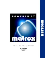 Matrox Millennium G400 User Manual предпросмотр