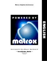 Matrox Millennium II Installation Manual preview