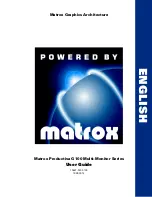 Matrox Productiva G100 User Manual предпросмотр