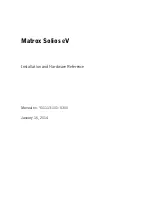 Preview for 1 page of Matrox Solios eV-CL Installation And Hardware Reference