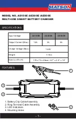 Preview for 2 page of matson AE150E Owner'S Manual