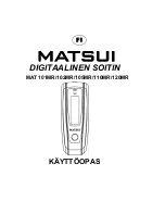 Preview for 95 page of Matsui 120MR Instruction Manual