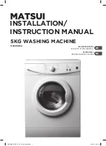 Matsui M510WM16G Installation Instructions Manual предпросмотр