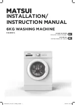 Matsui M612WM17G Installation Instructions Manual предпросмотр