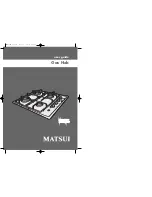 Preview for 1 page of Matsui MGH60SS User Manual