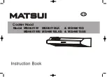 Matsui MSH601BLK Instruction Book preview