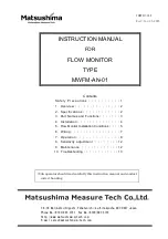 Matsushima MWFM-AN-01 Instruction Manual предпросмотр