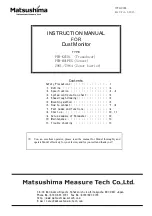 Preview for 1 page of Matsushima PFM-KCU01 Instruction Manual