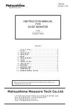 Matsushima PFM-M01E Instruction Manual preview