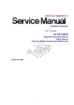 Предварительный просмотр 1 страницы Matsushita Electric KX-TSC35MXW Service Manual