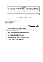 Предварительный просмотр 3 страницы Matsushita Electric KX-TSC35MXW Service Manual