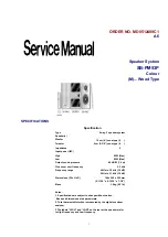 Предварительный просмотр 1 страницы Matsushita Electric SB-PM53P Service Manual