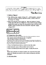 Предварительный просмотр 2 страницы Matsushita Electric SE-HD550 Service Manual