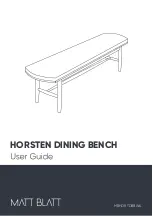 Предварительный просмотр 1 страницы Matt Blatt HORSTEN DINING BENCH MBHORTDBBWA User Manual