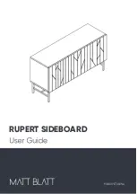 Preview for 1 page of Matt Blatt RUPERT SIDEBOARD MBRUPETSBWA User Manual